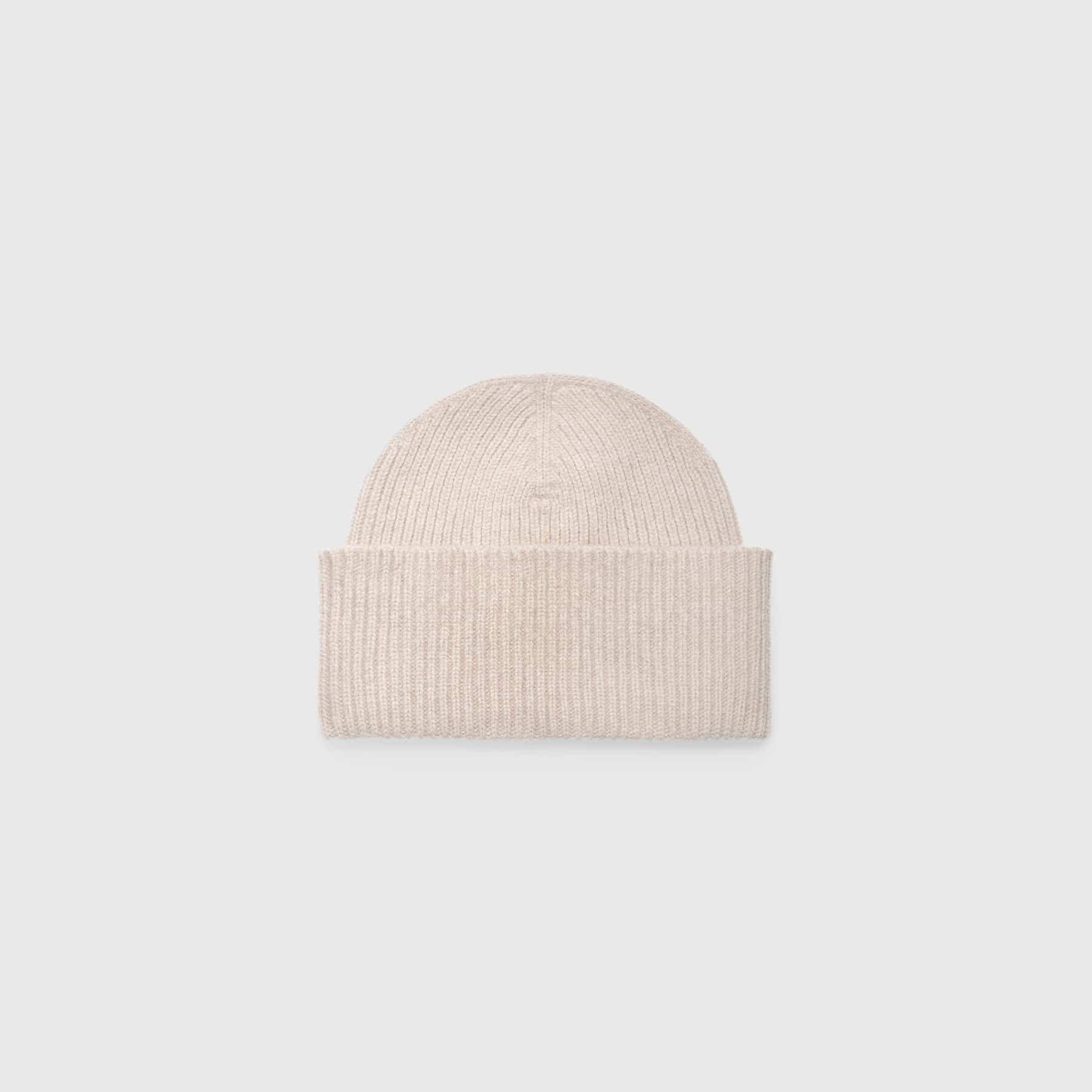 Regenerated Cashmere Beanie Beige 