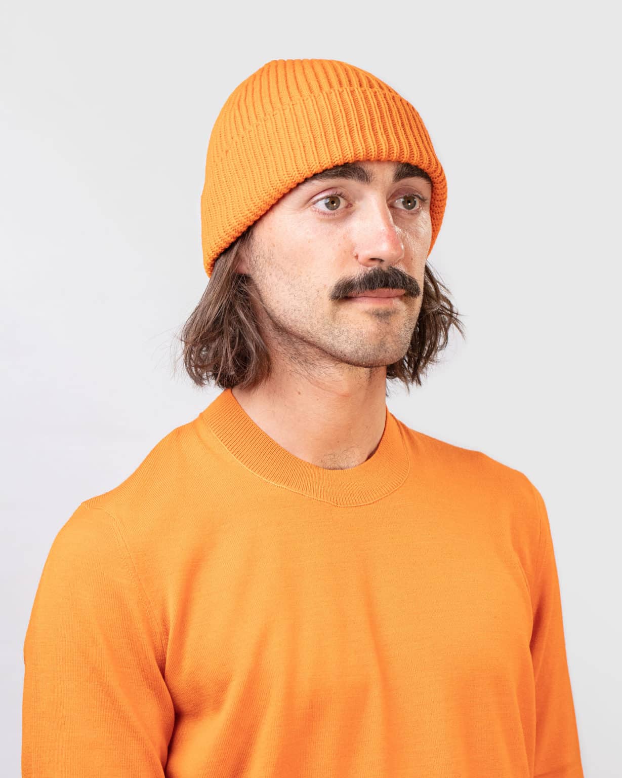 Douillet - Bonnet Côte Laine Française Orange - Homme