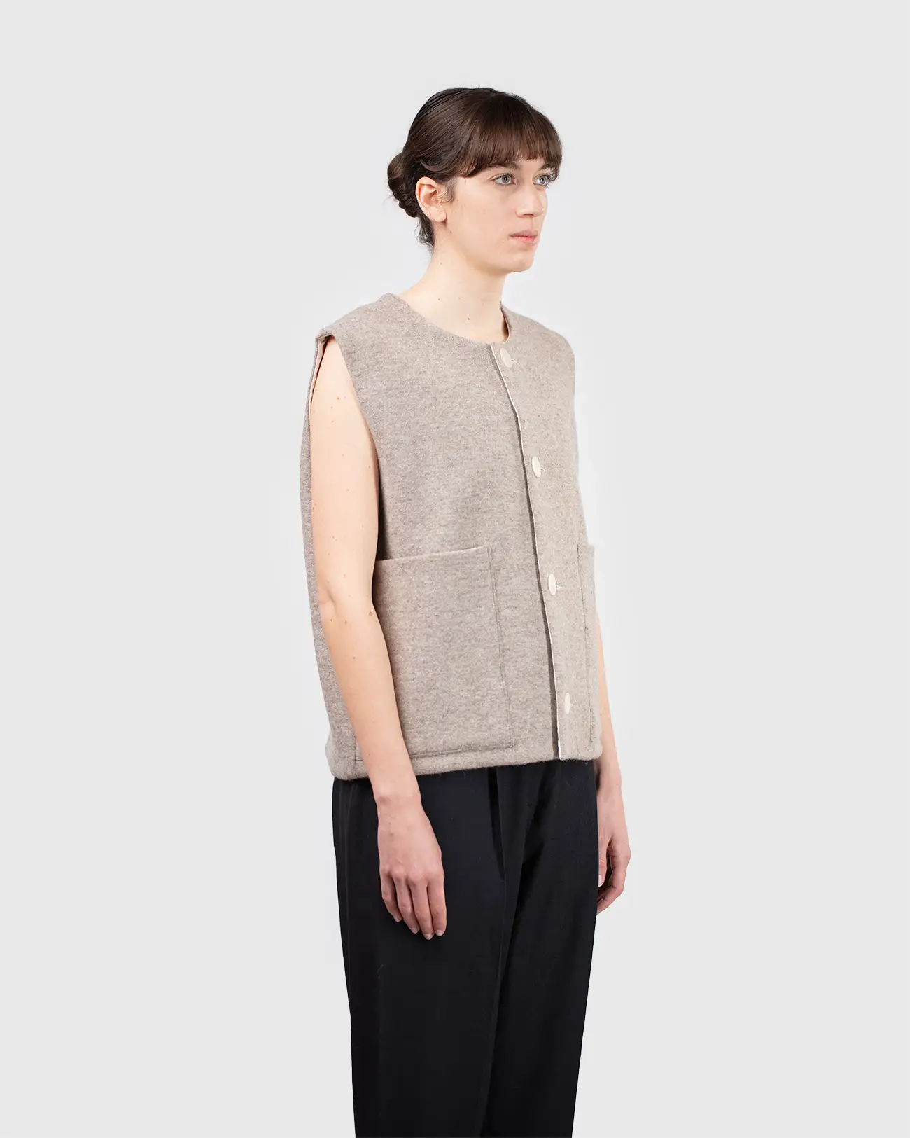 Gilet de costume gris moyen XSOYEUX